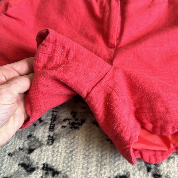 Alice Collection Scalloped Hem 9" Rise Pink Shorts Size 6 - Picture 8 of 12